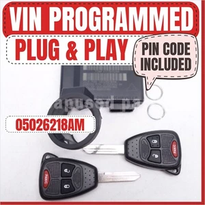 📮 VIN PROGRAMMED PLUG & PLAY IMMOBILIZER CHRYSLER DODGE JEEP 05026218AM 📮 - Picture 1 of 6