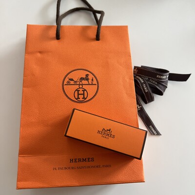 Hermes Paris Shopping Bag 8.75  x 6  x 2.75  ...