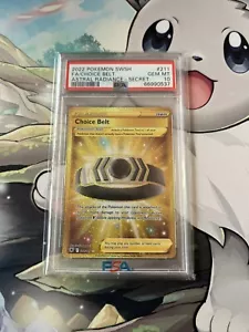 Pokemon Astral Radiance Secret Rare Choice Belt PSA 10 English - Picture 1 of 2
