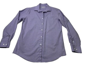 Haggar Button Up Dress Shirt Men's 15- 15.5 34/35 Classic Fit Lavender Spring - Picture 1 of 10