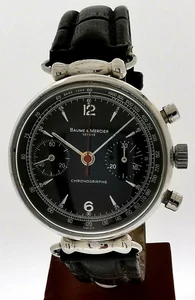 Baume et Mercier Landeron 51 Herren Chronograph Black Dial - Bild 1 von 8