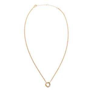 Cartier collier Trinity mini modele Grey Yellow Rose Gold Trinity Necklace TPM - Imagen 1 de 4