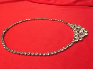 Collana TENNIS perfetta numero 78 zirconi e metallo completa anni '70-Vintage - Foto 1 di 7