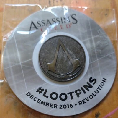 Loot Crate Lootpins Dec 2016 Assassins Creed Revolution Lapel Pin New - Image 1 of 2