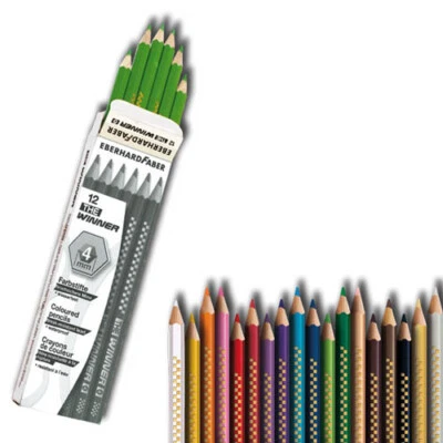 EBERHARDFABER Eberhard Faber Buntstifte The Winner, 12 Stk., freie Farbwahl - Malstifte