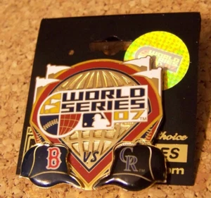 2007 Boston Red Sox vs Colorado Rockies World Series pin WS W.S. MLB - Picture 1 of 3