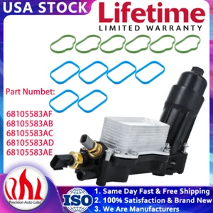 68105583AF Aluminum Oil Filter Housing Adapter For Dodge Chrysler Jeep Ram 3.6L - Picture 1 of 21