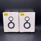 2 Otterbox Apple Airtag Black Case With 2 Carabiner Brand New