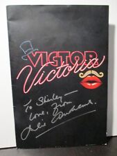 Victor Victoria prog. guide, inscribed/signed by Julie Andrews, 1995, VG+ Cond.