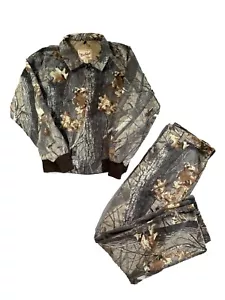 Woolrich Outdoor Guide Saddle Cloth Jacket/Pant Set Men's M Hardwoods Vintage - Picture 1 of 24