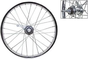 Wheel Master 18" x 1.75 CB Rear Bicycle Wheel, 28H, Steel, Bolt On, Silver