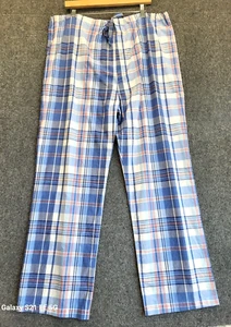 Brooks Brothers Mens Night Wear Lounge Pants M/L Madras Plaid Drawstring Cotton - Picture 1 of 8