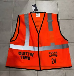 Zach Bryan Crew Vest Quittin' Time 2x-3x - Picture 1 of 3