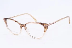 NEW SWAROVSKI SK 5425 056 HAVANA FADE PINK CRYSTALS AUTHENTIC EYEGLASSES 53-15 - Picture 1 of 4