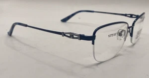 BULOVA EYEGLASSES FRAMES ONLY NEW HOLBROOK NAVY HALF RIM 54-16-135 - Picture 1 of 8