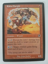 Raka Disciple Magic the Gathering MTG Apocalypse Red Common