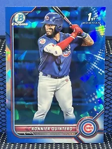 2022 Topps Chrome Sapphire RONNIER QUINTERO Chicago Cubs 1st Bowman - Picture 1 of 2