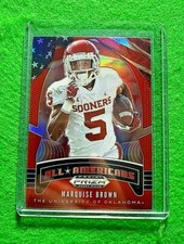 MARQUISE BROWN RED PRIZM ALL AMERICANS CARD RAVENS 2020 PANINI PRIZM DRAFT PICKS