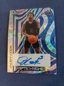 JALEN COOK 2022-23 Leaf Optichrome Blue Kaleidoscope XRC RC Rookie Auto #7/7 - Picture 1 of 4