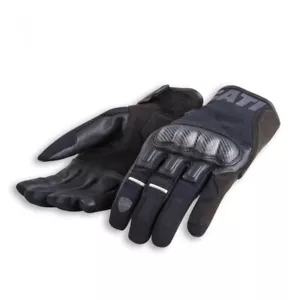 Ducati Company C2 Leather and Fabric Gloves Black - Picture 1 of 1