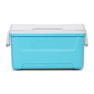 48 Quart Hard Sided Ice Chest Cooler Insulated Portable Box for Camping Beach