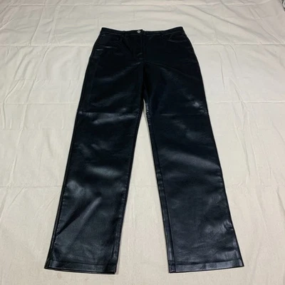Wilfred Faux Leather Pants Womens 10 Black Vegan - Image 1 of 4