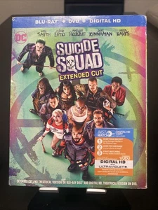 Suicide Squad - Extended Cut (Blu-ray/DVD, 2016, 3-Disc Set) - Picture 1 of 10