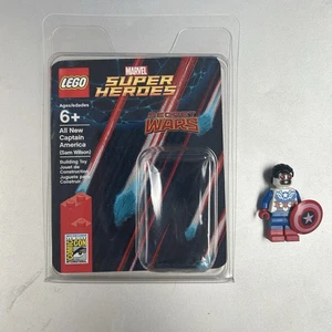 Lego Minifigure REAL MINI FIG MARVEL SDCC Exclusive Captain America Sam Wilson^ - Picture 1 of 6