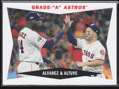2020 Grade- "A" Yordan Alvarez/Jose Altuve Houston Astros #60CC-AA - Image 1 of 2