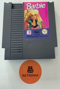 Barbie Nintendo Nes Game Cart PAL A UK Version mit Hülle gereinigt & getestet - Bild 1 von 3