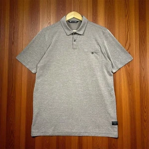Travis Mathew Men's Beige Polo Shirt Large Short Sleeve Collared Heathered - Picture 1 of 12