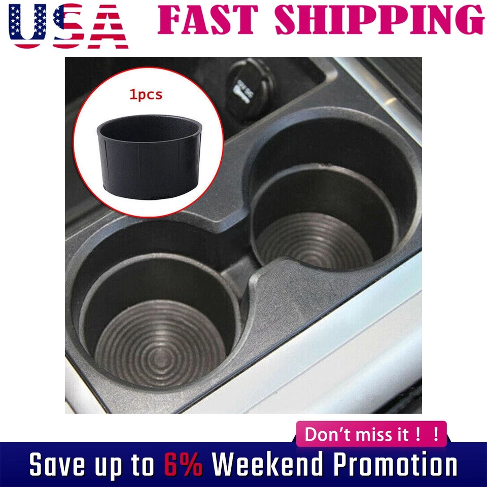 Inserto portavasos de goma para Dodge Ram 1500 2009-2016 y 10-16 Ram 2500 3500 1FI Foto 1 de 4