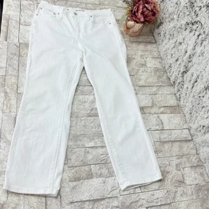J. Pantalones de mezclilla para mujer Crew Vitange talla 29P ajustados rectos color blanco - Imagen 1 de 20