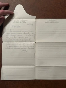 1944 Kriegsgefangenenpost Segunda Guerra Mundial alemán/francia prisionero de guerra carta Stalag XA - Imagen 1 de 3