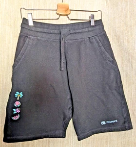 Pantalones cortos deportivos con temática de playa DISCORD, negros, M - Imagen 1 de 11