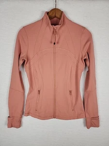 Lululemon Define Jacke Damen Größe M Full Zip Peach Pink Langarm Athleisure - Bild 1 von 11
