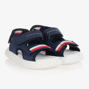 Sandalias BNWT TOMMY HILFIGER para niños azul marino talla 25 UK 8 £63.00 - Imagen 1 de 3