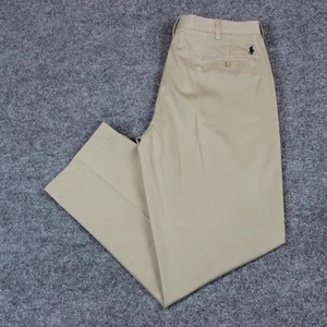 Pantalones Polo Ralph Lauren Para Hombre 36X32 (Actual 36X31) Preston Chino Clásico Caqui - Imagen 1 de 18