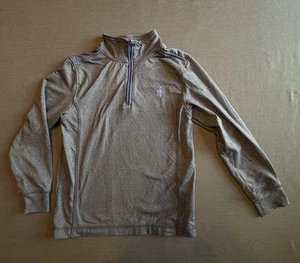 johnnie-O Performance 1/4 Zip Pullover Heathered Gray Boy's Size 6 - Picture 1 of 6