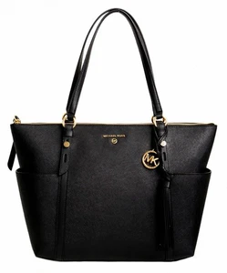 Michael Kors Tasche Handtasche Sullivan Large TZ Tote Saffiano Leder Schwarz neu - Bild 1 von 14