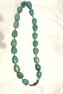 Collar de cuentas turquesa tamaño grande - bisutería - Imagen 1 de 3
