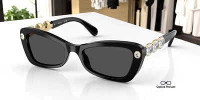 Gafas de sol para mujer SWAROVSKI SK6033 100187 negro gris oscuro 54 mm Foto 1 de 2