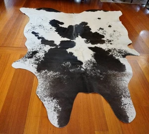Grey and White - A Beautiful Balance - A Premium Cowhide Rug - Picture 1 of 10