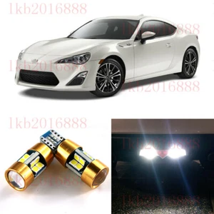 2 Xenon White 19-SMD LED Bulbs Fit for Scion FR-S 2013-2016 Backup Reverse Light - Picture 1 of 10