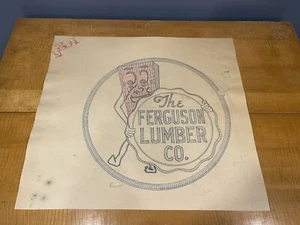 Vintage Lumber Co 1950’s Patch Design Original Artwork Advertising Perla Patch - Picture 1 of 6