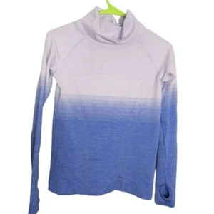Ivivva by Lululemon Ombré Mock T-neck shirt kids sz 12 - Picture 1 of 5