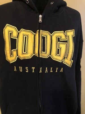 COOGI Australia Sudadera con Capucha Cremallera Completa Bordada NEGRO/DORADO Para Hombre Talla XL Foto 1 de 4