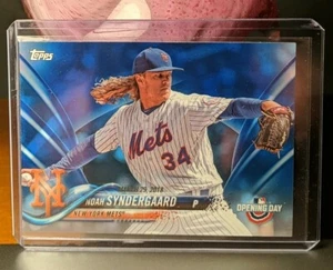 2018 Topps Opening Day Blue Foil #68 Noah Syndergaard New York Mets - Picture 1 of 4