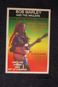 Bob Marley Tour Poster 1978 One Love Tour Kingston Jamaica-- - Picture 1 of 1