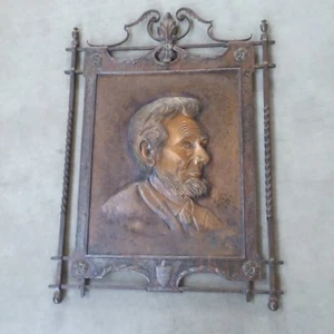 RARE TURN OF THE CENTURY ABE LINCOLN ETCHED AND EMBOSSED PORTRAIT......LOOK - Picture 1 of 8